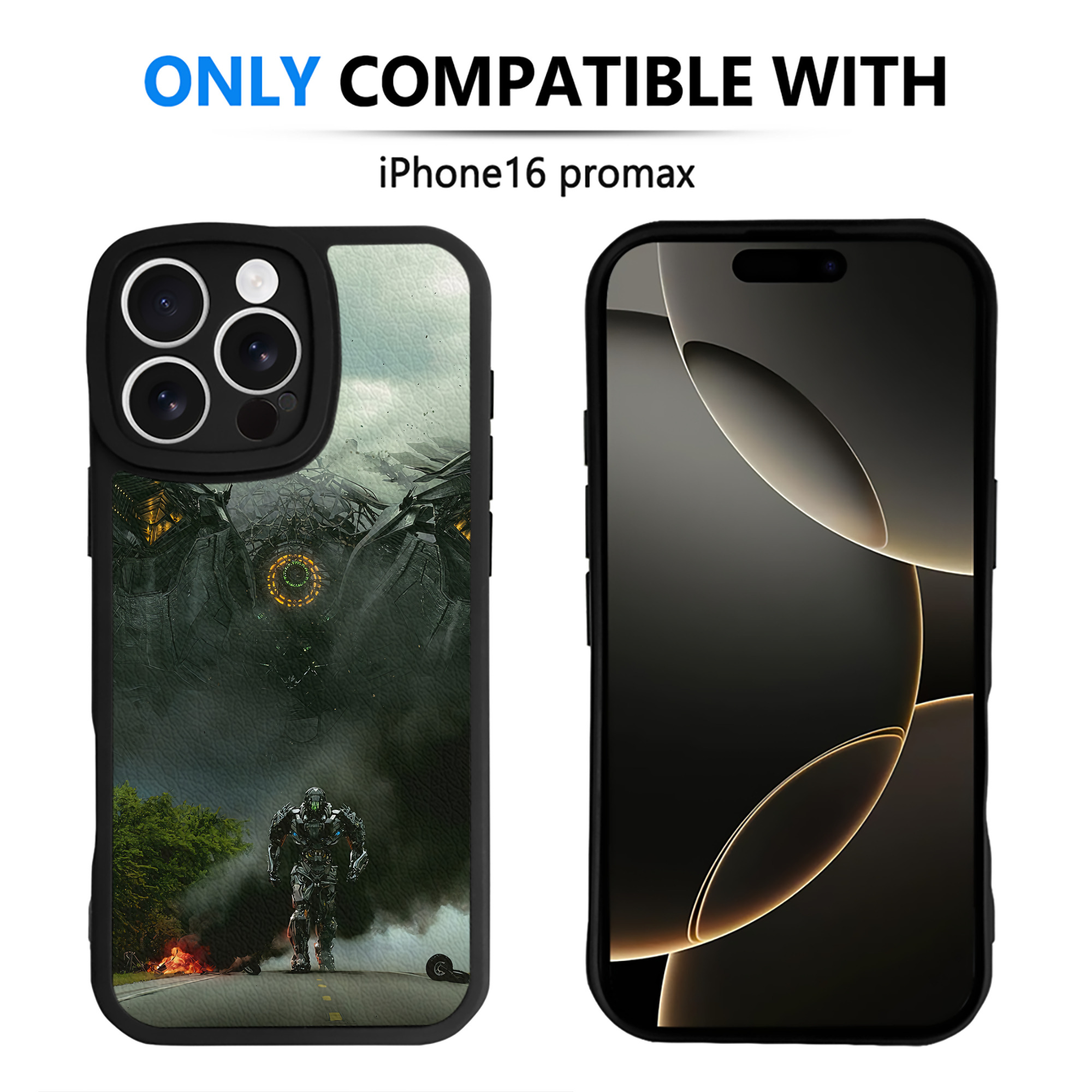 （画像用） Transformers トランスフォーマー 【iPhone 16シリーズ対応】シリコンスマホケース（レザー調） 材質：シリコン